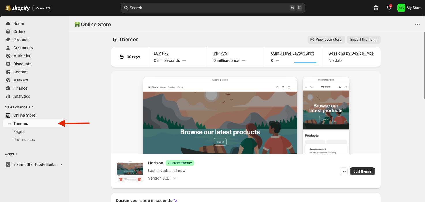 Shopify Online Store Themes