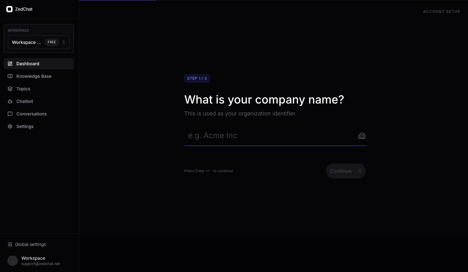 Enter your company name